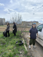 Студенты КПО КалмГУ приняли участие в субботнике
