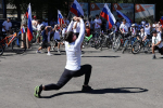 Элиста отметила День флага России патриотическим велопробегом