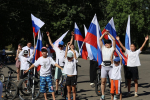 Элиста отметила День флага России патриотическим велопробегом